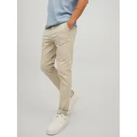 Jack & jones Calças chino 'JJMarco' creme / preto