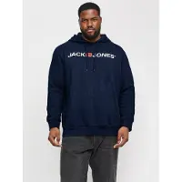 Jack & Jones Moletom Com Capuz Corp Old Logo Plus Size