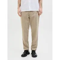 Jack & Jones Calças com vincos 'JPSTACE LEO' greige