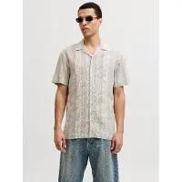Jack & Jones Camisa De Manga Curta Blusummer Linen Blen Dobby