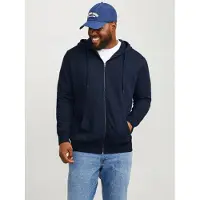 Jack & Jones Moletom Com Fecho Basic Plus Size