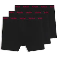 HUGO Boxers vermelho / preto