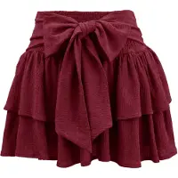 Imily Bela Saia vermelho escuro