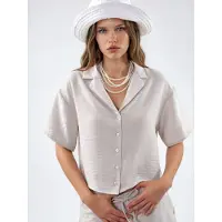 Busem Blusa cinzento claro
