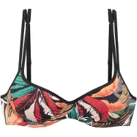 Sunseeker Top de biquíni petróleo / laranja escuro / rosa escuro / preto