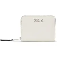 Karl Lagerfeld Carteiras ' K/Signature Mittelgroßes Portemonnaie mit Reißverschluss ' branco