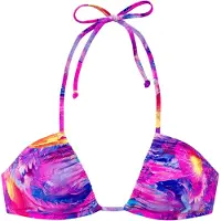 Venice beach Top de biquíni azul escuro / roxo néon / laranja / vermelho