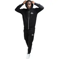 Lonsdale Fato de jogging 'ROTTINGDEAN' preto / branco