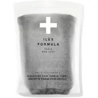 Iles Formula Toalha de microfibra cinza turbante