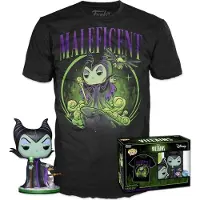 Funko POP! Pop! T-shirt Maleficent De Manga Curta Vilões Da Disney