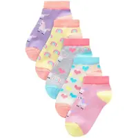 Next Meias 'Einhorn' amarelo / acinzentado / lavanda / rosa claro / branco casca de ovo