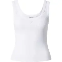 GUESS para mulher. W6YP51K4539 Top de alças com logo branco (XS), Casual, Algodão, Sem mangas / correias