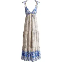 Imily Bela Vestido bege / azul