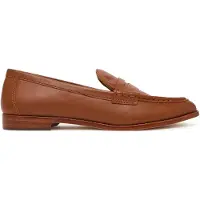 Ralph Lauren para mulher. 802P09042002 Loafer em pele Wynnie (39), Couro, Marrom, Plano, Nenhum, Casual