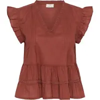 Kaffe Blusa 'KAValerie' chocolate