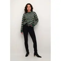 Kaffe Pullover 'Trina' bege / verde mosqueado