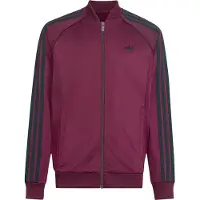 Adidas Originals Casaco em moletão 'SST' borgonha / preto