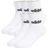 Adidas Meias de desporto 'Linear Ankle 5 Pairs Kids' preto / branco