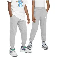 Nike Calças 'CLUB' cinzento claro / branco