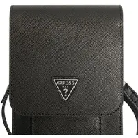 GUESS Bolsa Para Telemóvel Com Logótipo Triangular Em Pu Saffiano