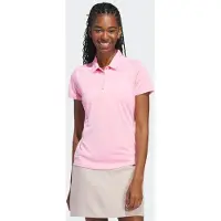 Adidas Camisa funcionais 'Women's Solid Performance Short Sleeve Polo' cor-de-rosa