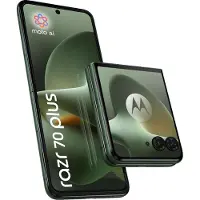 Motorola razr 70 plus - PANTONE Mountain View Processador Qualcomm Snapdragon? 8s Gen 3 3,00 GHz , Android 16 ou posterior, 512 GB - PBCF0004SE