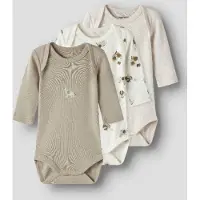 Name it Body De Manga Comprida Animal 3 Unidades