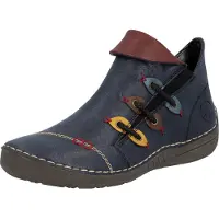 Rieker Botas pelo tornozelo navy / chocolate / amarelo / bordeaux