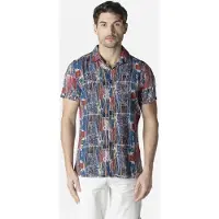 KOROSHI Camisa bege / azul / índigo / castanho / castanho ferrugento / branco