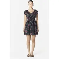 KOROSHI Vestido de verão verde / vermelho / preto / branco