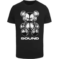 Mister tee Camiseta De Manga Curta Feel The Sound Chrome Bear