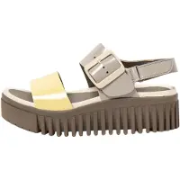 Art para mulher. 1157831GH003_0MU Sandálias de couro 1578 Brighton cinzento (41), 3 a 5cm, Fivela, Casual, Multicolor, Cinza