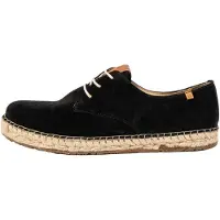 El naturalista unisex. 2N6781101005_001 Sapatos de couro N678 Camurça de seda preto Campos (41), Plano, 1 a 3cm, Cordão, Casual