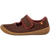 El naturalista para mulher. 257391112005_012 Sapatilhas de couro N5739 Pawikan castanho (36), Marrom, Plano, Velcro, Casual