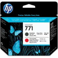 HP 771 (CE017A) cabeça de impressão preto mate + vermelho