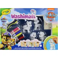 Crayola Conjunto De 4 Animais Washimals Para Colorir Patrulha Pata 33x24x5 Cm