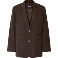Pieces Blazer 'PCKamil' castanho escuro