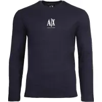Armani Exchange para homem. XM000364AF12308UB101 T-shirt de manga comprida azul-marinho (S), Casual, Algodão