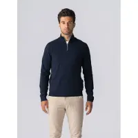 TeeShoppen Pullover ' Pullover Half ' navy