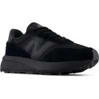 New Balance unisex. U370V1 Ténis de couro 370 preto (43), 1 a 3cm, Cordão, Casual