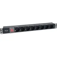 Equip Régua De Energia Para Rack 8 Tomadas 19´´ Cable 1.8 M