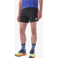 Compressport - Vestuário trail corrida - Trail Racing Overshort M Black para Homem - Tamanho L - Preto