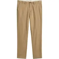 Gant para homem. 1501000 Calças chinos slim fit bege (40/32), Marrom, Casual, Algodão, Clássico