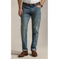 Ralph Lauren para homem. 710956089001 Jeans elásticos Parkside Active Taper azul (42/34), Casual, Algodão