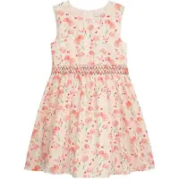 DANAMADE Vestido 'Dcelia' bege / verde / rosa escurecido
