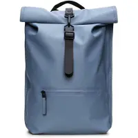 Rains unisex. 13320 Mochila Rolltop Rucksack azul (OSFA), Casual, Poliéster