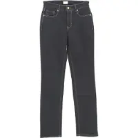 MAC Calças de ganga azul escuro / castanho / branco