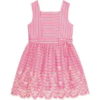 DANAMADE Vestido 'DBIANCA' rosa / branco