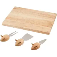 Kikkerland Prato De Queijo E Conjunto De Facas Chs07