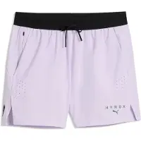 Puma Calças de desporto 'x HYROX PWRMODE' cinzento / roxo pastel / preto